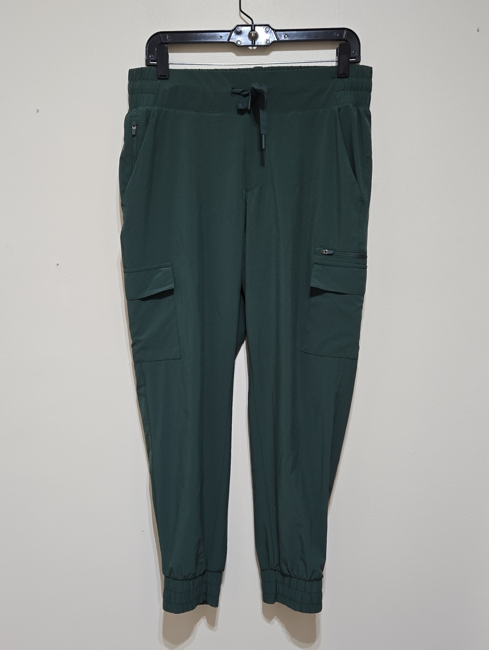 Women's All In Motion Forest Green Cargo Jogger Pants